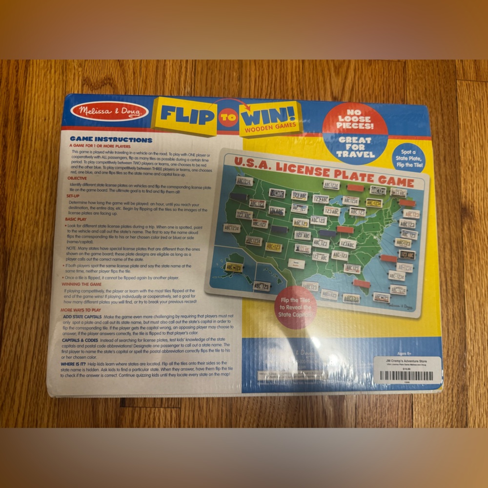 Melissa & Doug Flip-to-Win USA License Plate Game - New in bag - Picture 2 of 2